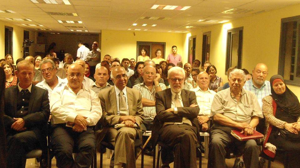 احتفال بانتساب أعضاء جدد لاتحاد الكتّاب الفلسطينيين في الداخل (48)، بحضور وزير الثقافة الفلسطيني، وندوة عن الأدب الساخر، في مركز مساواة في حيفا